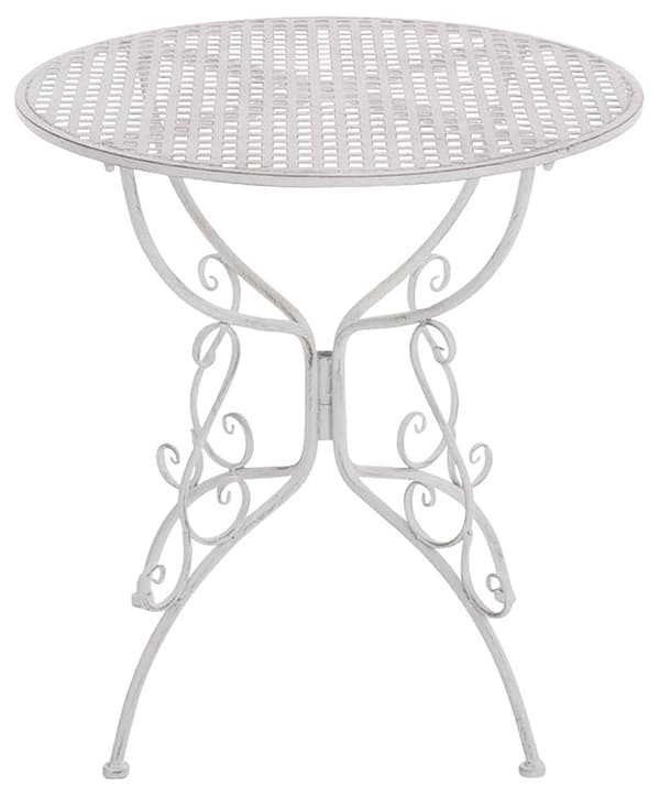 Nostalgic Garden Table - Retro Design - Handmade & Stable Iron | Färg: Vit