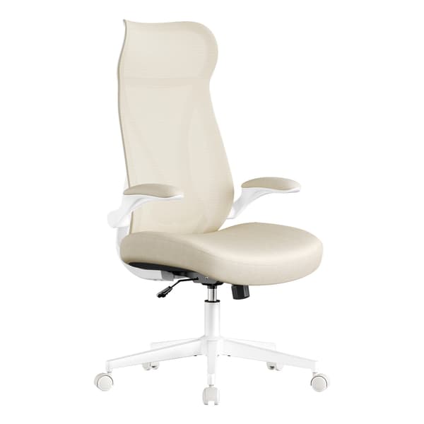 Ergonomisk kontorsstol | Beige | 67x67x125 cm