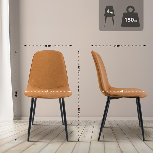 Matsalsstol - Kökstol - Samtida komfort, högkvalitativ sammet/textil