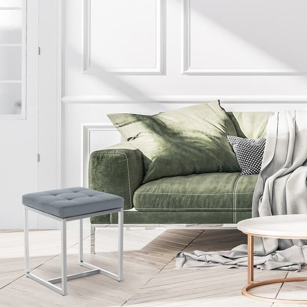 Seat Cube, Zitpoef - Versatile & Comant - Rostless Steel Base | Färg: Grå