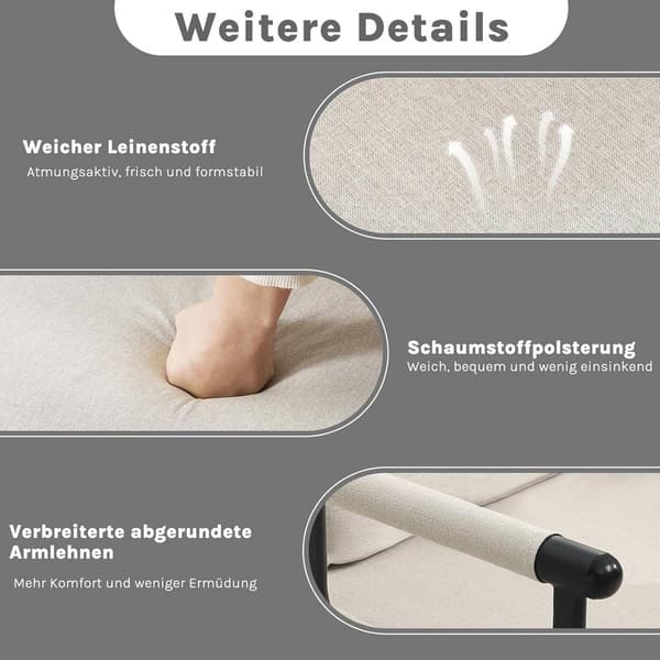 3-i-1 sovstol med justerbart ryggstöd | Beige | 65x78x75 cm