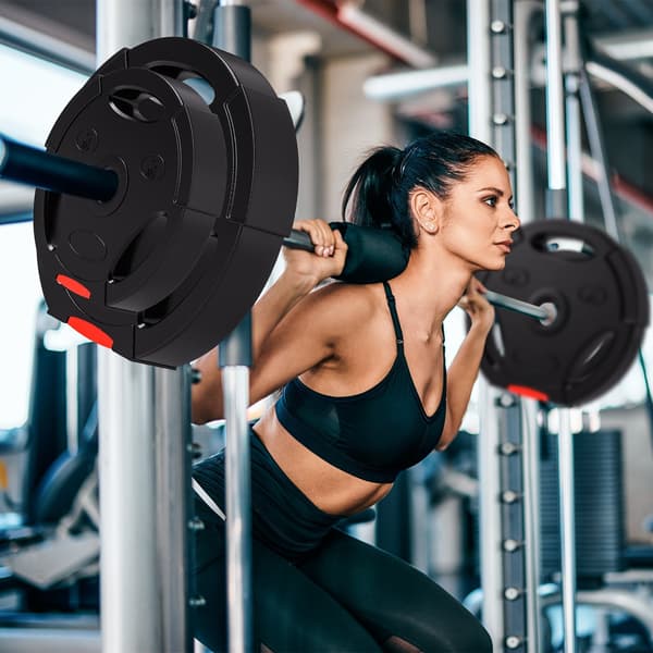 Set med 4 viktskivor – 2 x 10 kg och 2 x 5 kg | Färg: Svart