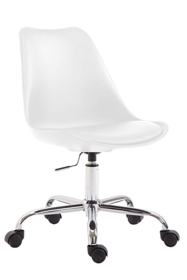 Kontorstol Artificial Leather - Ergonomisk sitthöjd - Modern plastdesign | Färg: Orange