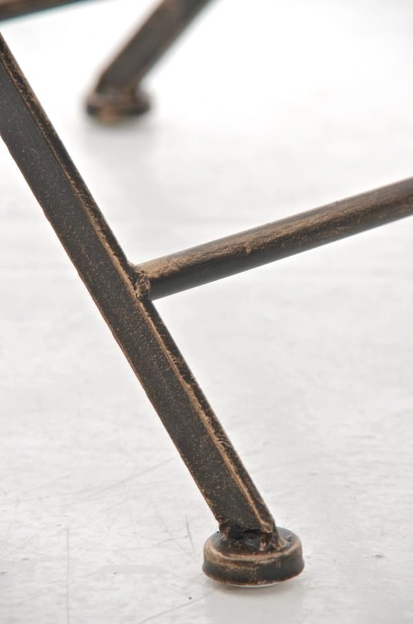 Vikbar trädgårdsstol - nostalgisk trädgårdsstol - handgjorda järndesign, antik patinalager