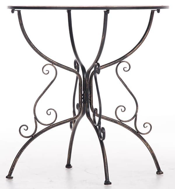 Nostalgic Garden Table - Retro Design - Handmade & Stable Iron | Färg: brons
