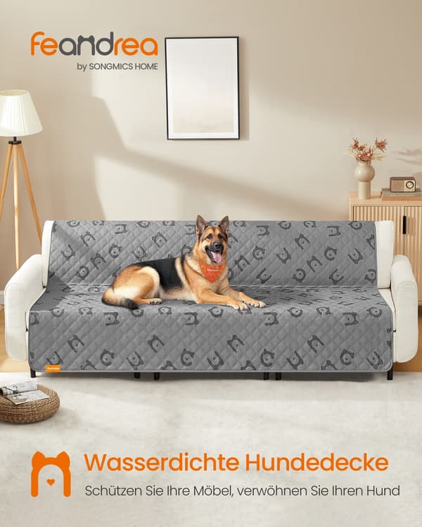 Vattentät hundfilt | Tauben grå | 1208x173 cm