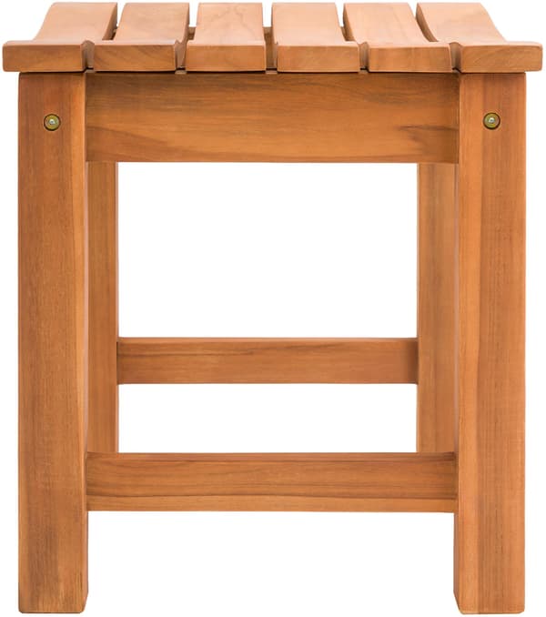 Solid Teak -avföring - Träfotstol - Väder -resistent och hållbar för varje stil