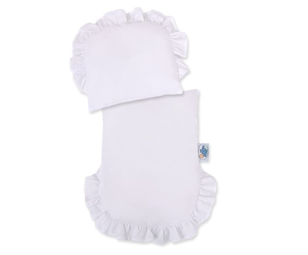White Reed Doll - Poppenbuggy - Mjukt foder och stabilt trächassi