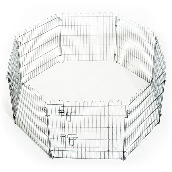 Utomhus valplopp - Metal hund spring för utomhusbruk | Färg: Silver