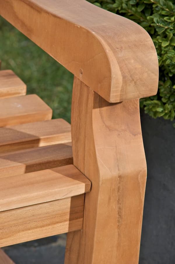 Teak Garden Bench Jackson - Solid Wood - Ergonomisk komfort