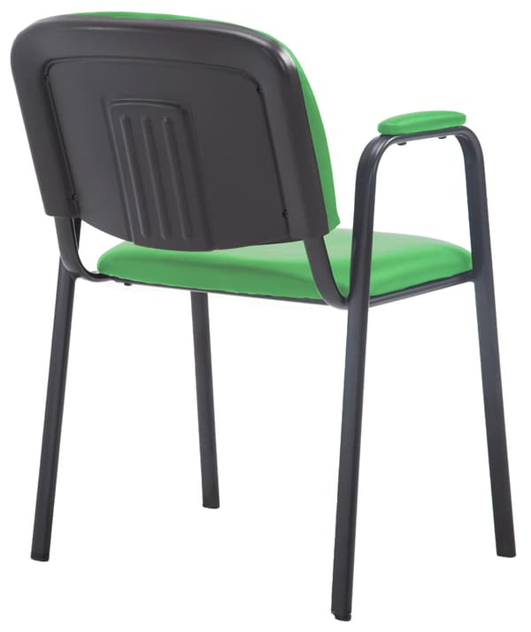 Konferensstol Artificial Leather - Stack Chair - Space -sparing och bekväm | Färg: Grönt