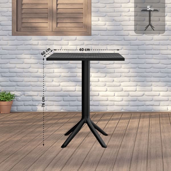 Väderbeständig trädgårdsbord - Balkon Table - Kompakt och hållbar design