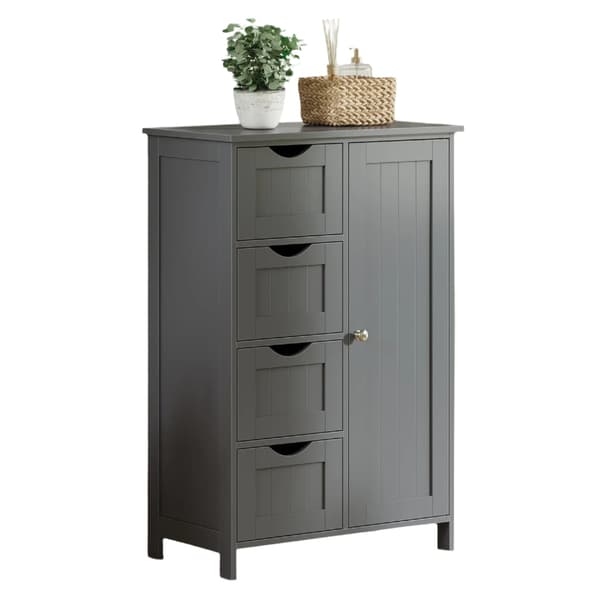 Smalt badrumsskåp - förvaringsskåp - MDF - 30 x 55 x 82 cm