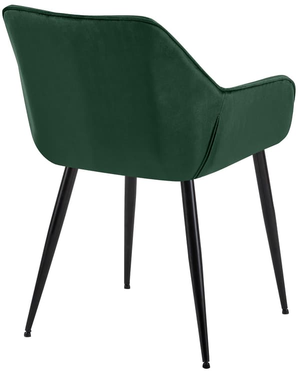 Uppsättning av 2 sammet matstolar - Kökstolar - Optimal sittplatskomfort, modern design