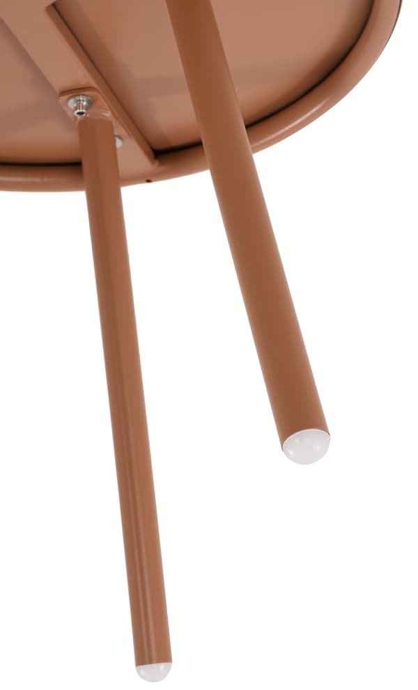 Modernt trädgårdsbord, väderresistent loungebord, rostfritt design -UV -resistent | Färg: Terakotta