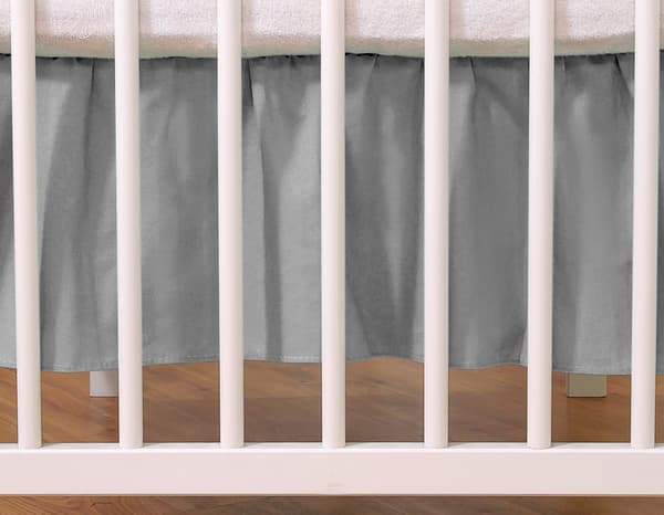 Dust Ruffle Bedstead - Masking Volant - Stylish Finish - 140x70 cm - Bomull - Anthracite