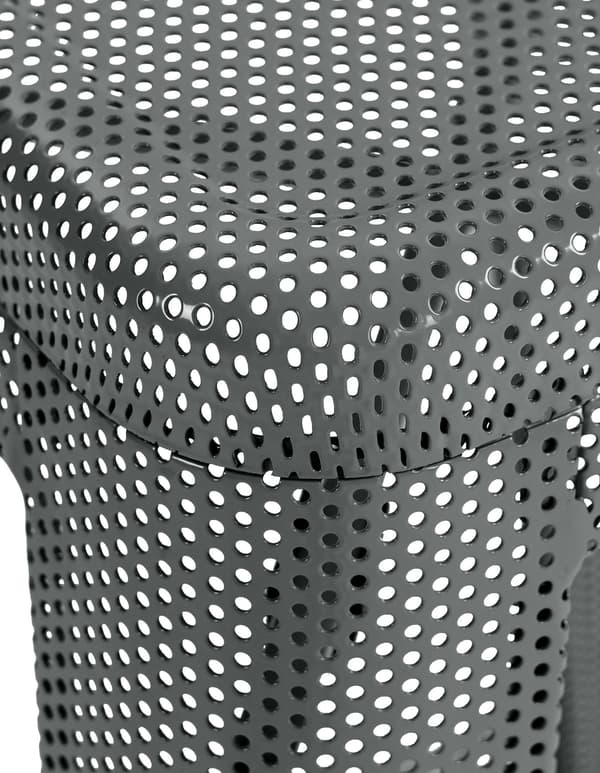 Barstol - Industriell pall - Stackbar och underhåll - vänlig design | Färg: Grå