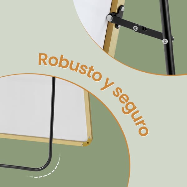 Rektangulär spegel med aluminiumram | Ljus guld | 160x50 cm