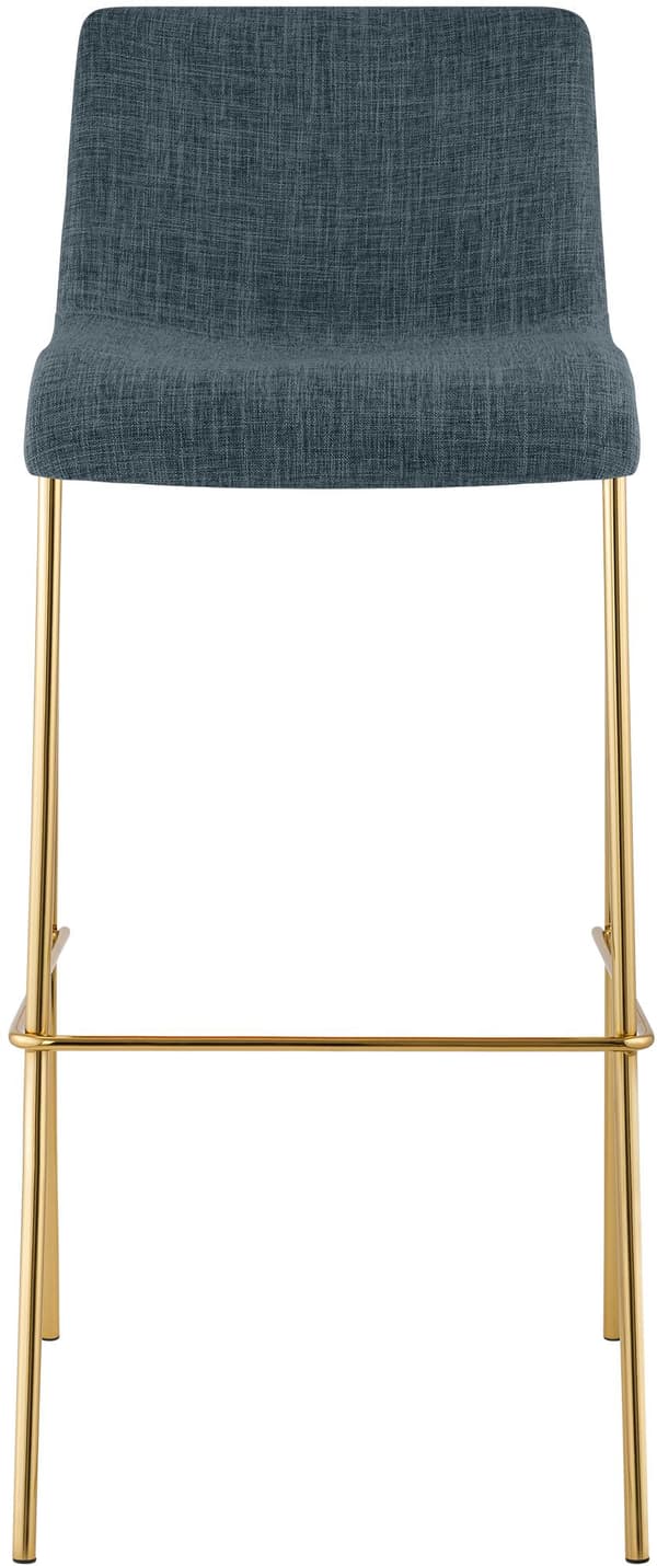Set med 2 barstolar Hover - Tygstol | Färg: Blå | Mått: 43x48x100 cm