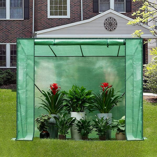 Folieväxthus för växter | Grön | 200x77x146/169 cm