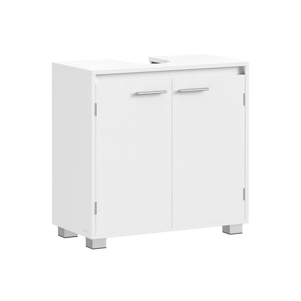 Tvättställsunderskåp - MDF - vit - platsbesparande - 30 x 60 x 60 cm