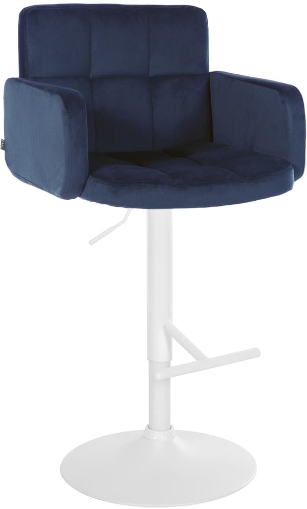 Sammet barstol - sammet design - justerbar sitthöjd och 360 ° rotation