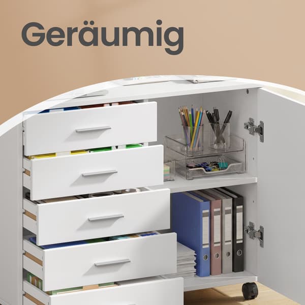 Rullcontainer med deur | Intelligens | 80x40x65 cm