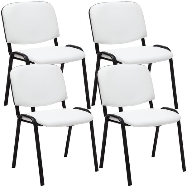 4 -Part Besökarstolset - Beurs stolar - Bekväm quiltad sittfärg: Orange