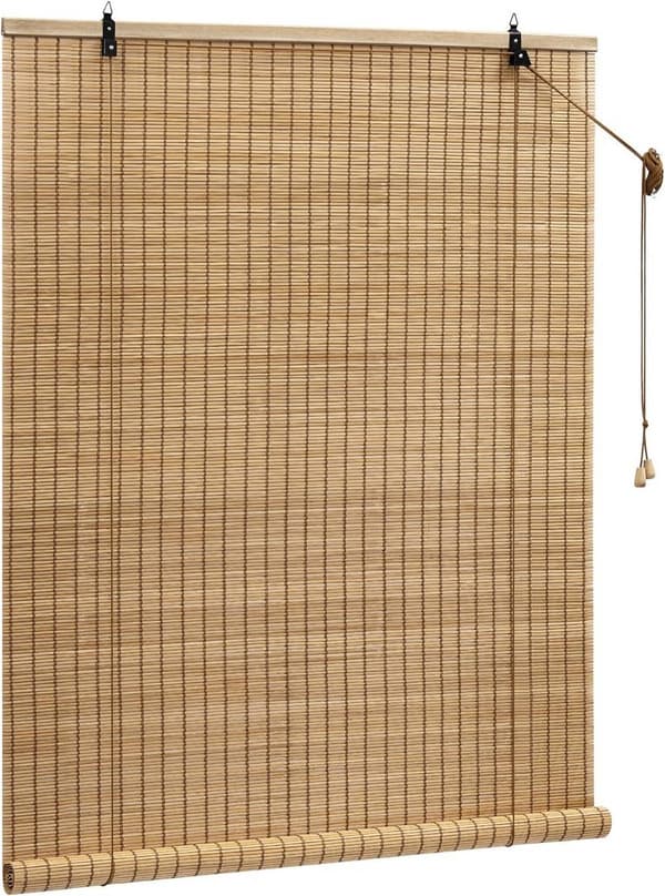 Bambu rullgardin med sidomanövrering | Brun | 60x160 cm