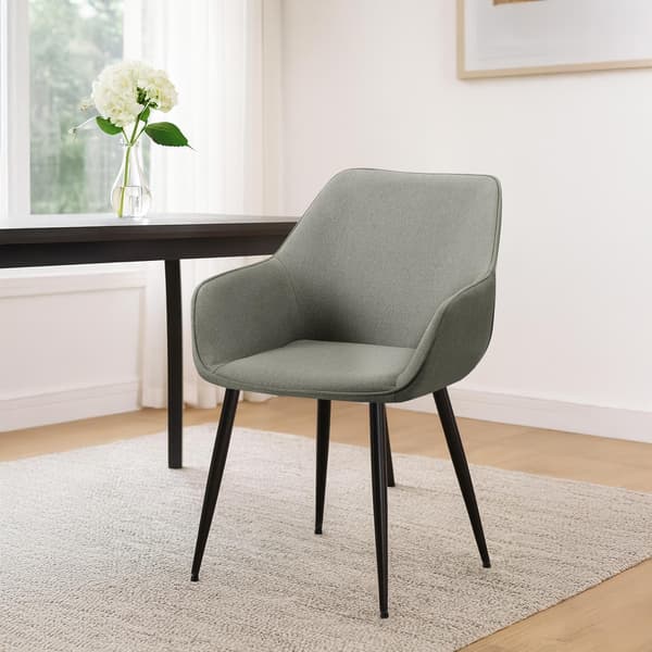 Modern matsalstol - designstol - bekväm sittdyna, ljusgrå, robust &