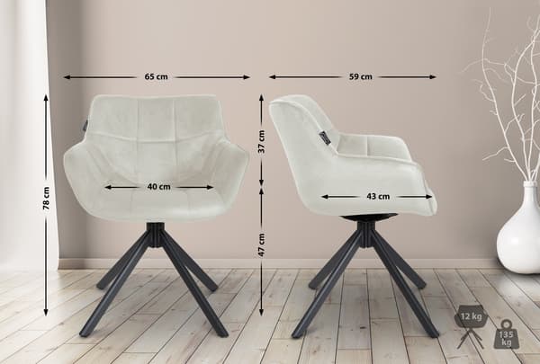 Sammet matsalstol - sammetstol - ergonomisk komfort, metallram