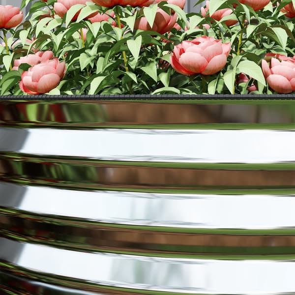 Metal Planter - Upphöjd plantering | Färg: Grå | Dimensions: 160x80x56 cm