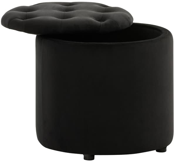 Vadderad POUF -lagring - fotpall - bekväm klädsel
