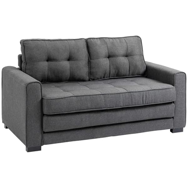 2-sits bäddsoffa, utdragbar | Färg: Grå | Mått: 75x147,5x85 cm