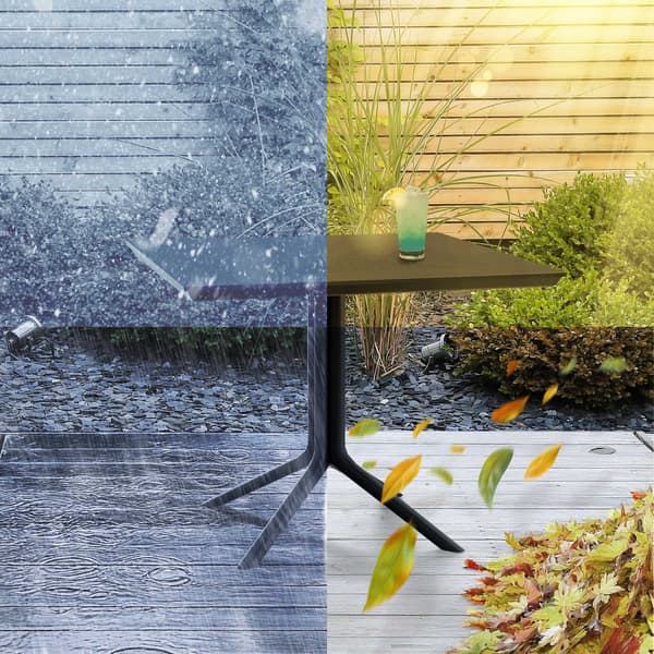 Trädgårdstabell 80x80 cm - Balkon Table - Väder -resistent och hållbar design