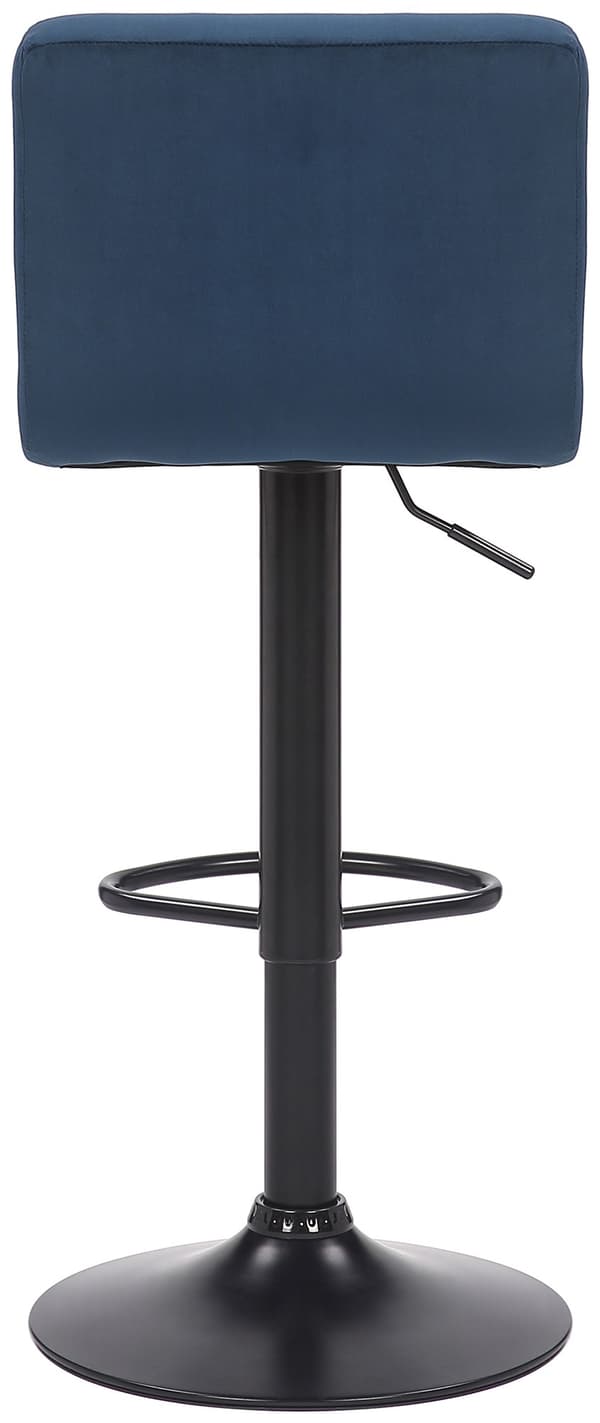 Modern barstol - Barstol - Ergonomisk design, sammetklädsel | Färg: blå