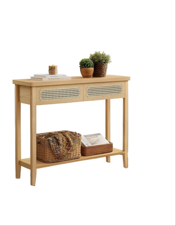 Brunt konsolbord - hallbord - MDF - 30 x 80 x 100 cm