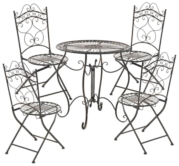 Uppsättning av 2 nostalgiska vikbara stolar - retrostil - extremt stabil design