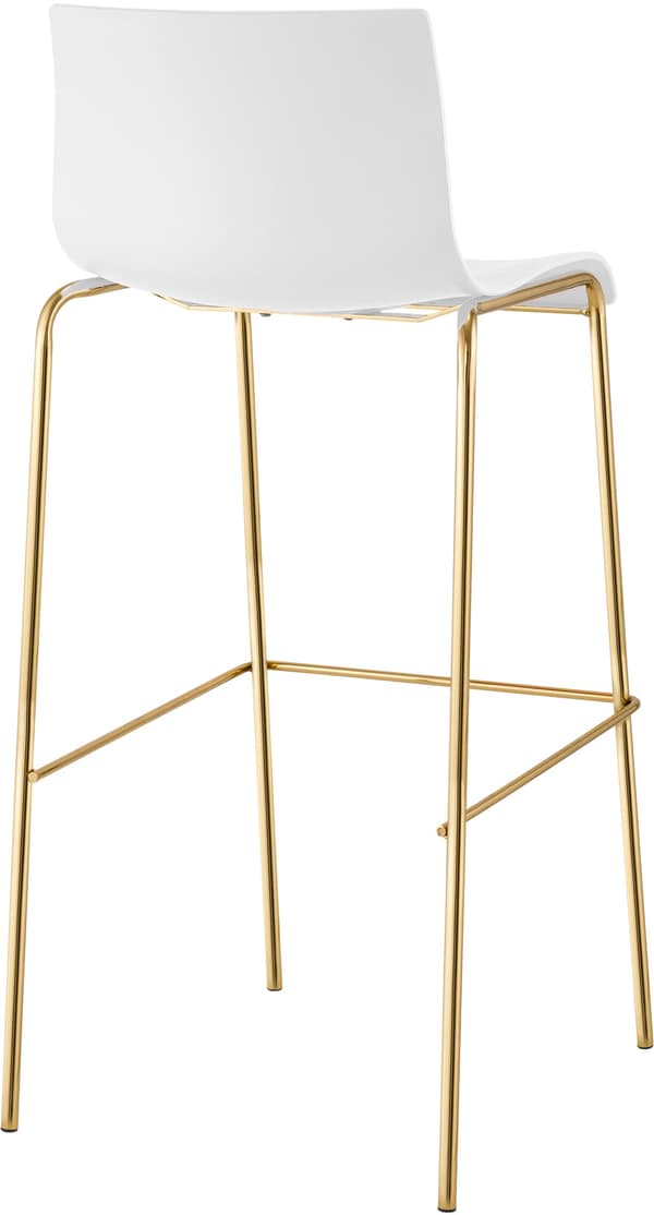 Barstol Hover med plastsits | Färg: Vit | Mått: 43x48x100 cm