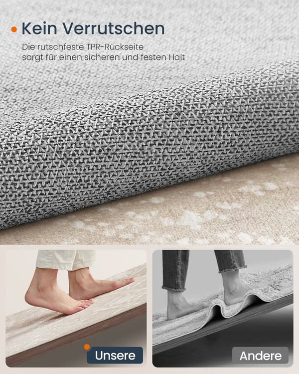 Boho matta för vardagsrum | Cappuccino beige
