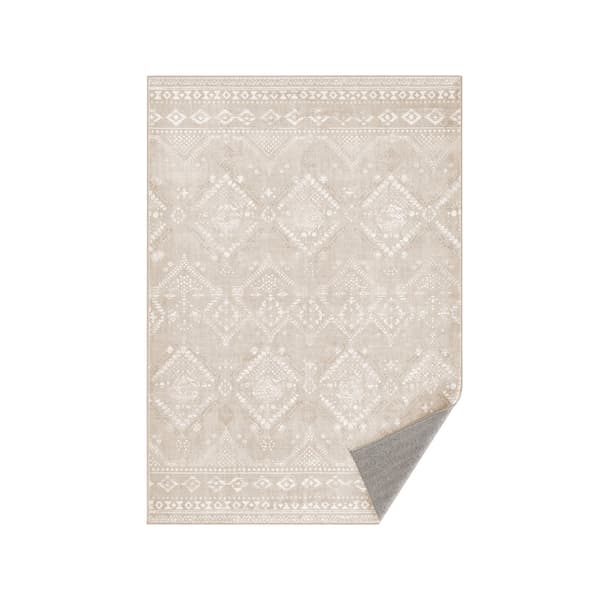 Boho matta för vardagsrum | Cappuccino beige