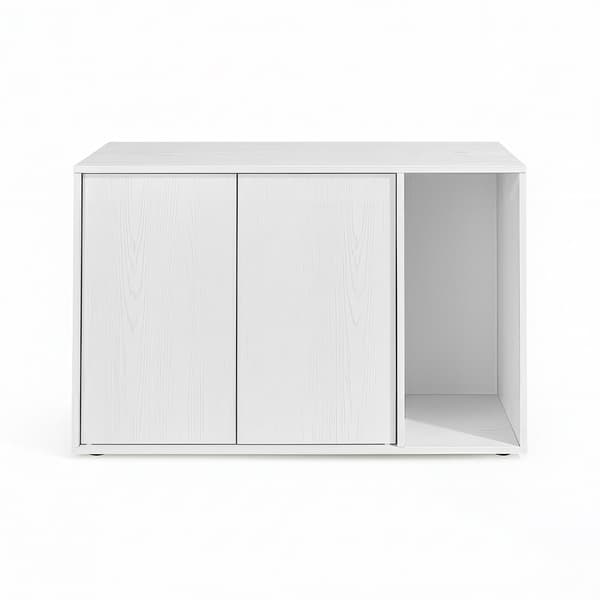 Kattsandsmöbler med verktygsfri montering | Vit | 80,5x50,5x53,5 cm