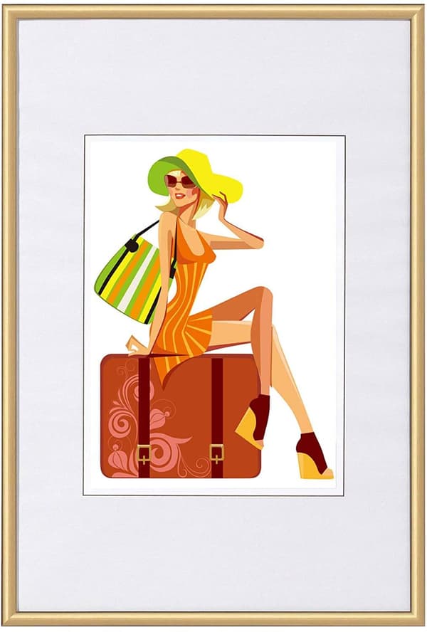 Fotoram i plast | Guld | 20x30 cm