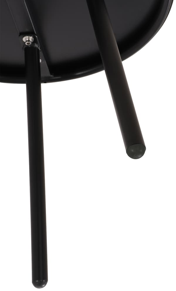 Modernt trädgårdsbord, väderresistent loungebord, rostfritt design -UV -resistent | Färg: Svart