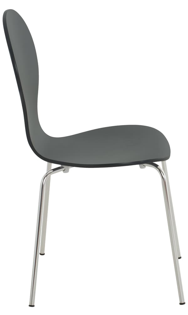 2x Stackbara besökarstolar - Ergonomisk säte - Space -Saving Design | Färg: Svart