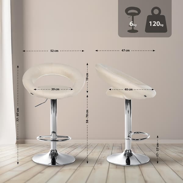 Justerbar barstol - High Pall - Maximal Comfort & Support
