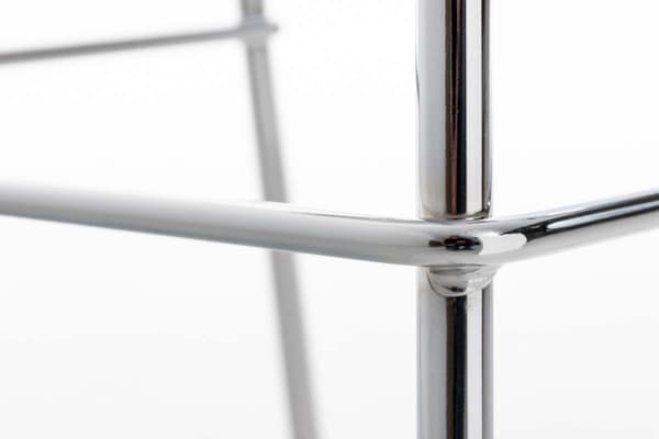 Modern Barstol - Chic Design - Bekväm ergonomisk sätesfärg: Grå | Basfärg: krom