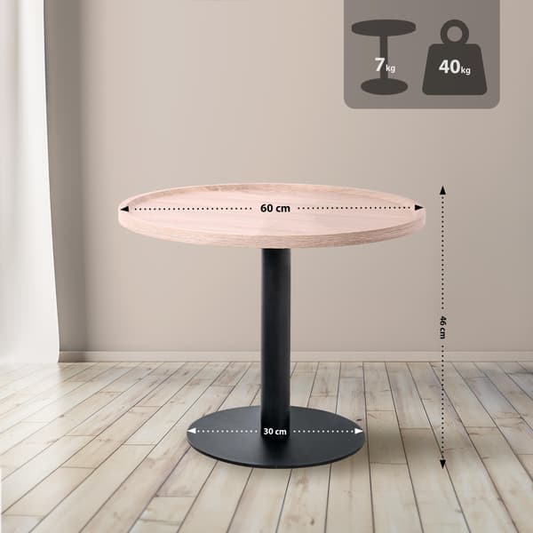 Rund sidobord - Multifunktionella - golvskydd, modern design och underhåll - vänligt