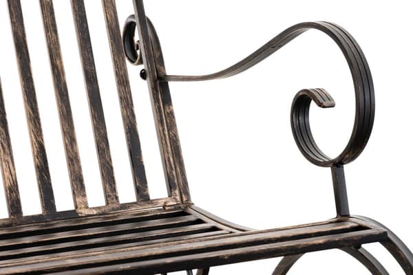 Uppsättning av 2 nostalgiska gungstolar - antik stil - järndesign