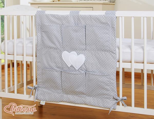 Crib Organizer - Commode Organizer - 6 kurser - 100% bomull - Praktisk lagring
